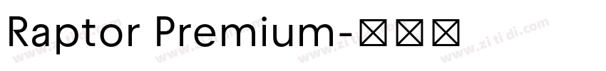 Raptor Premium字体转换